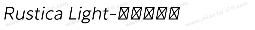 Rustica Light字体转换